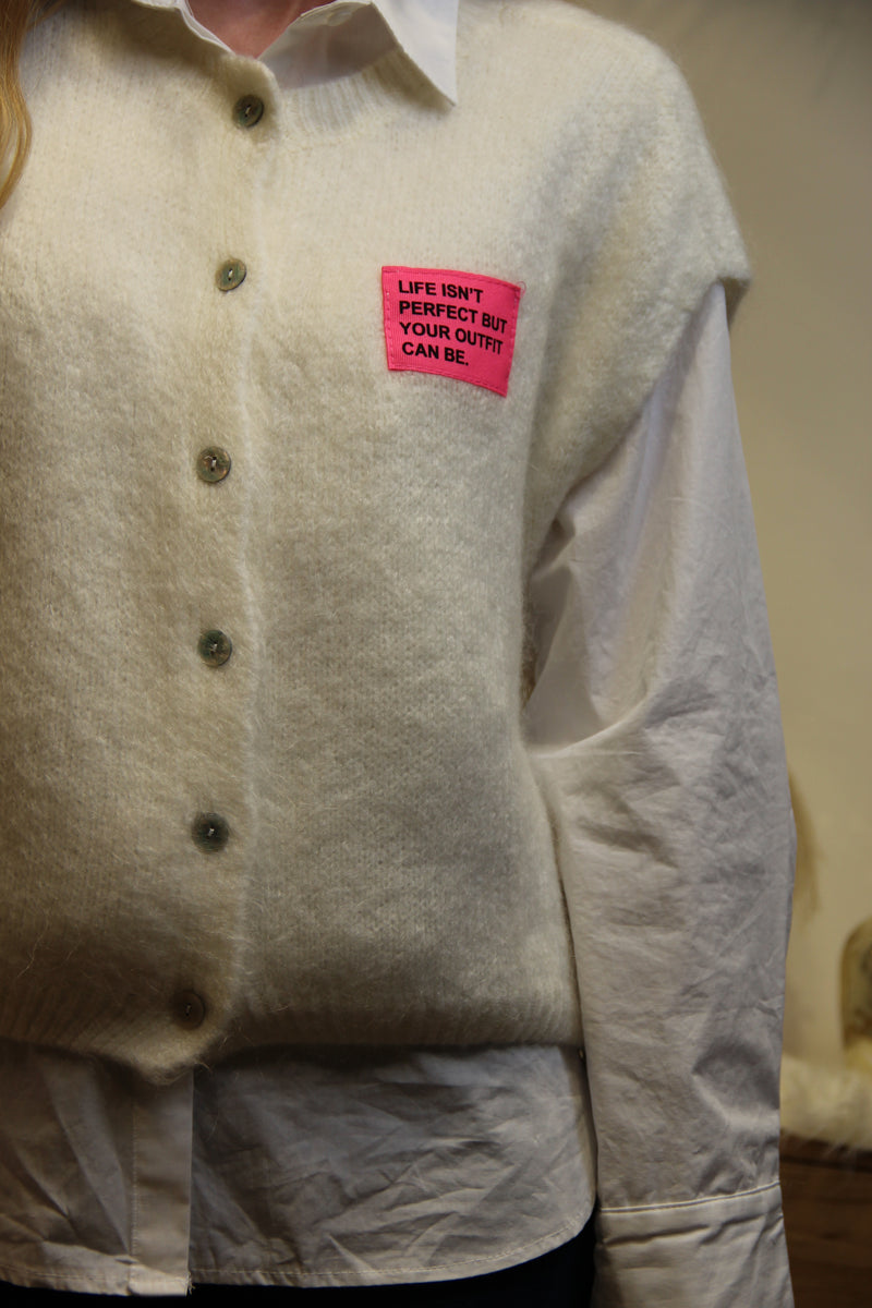 Gilet Lune Douce – Sans Manches Boutonné
