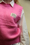 Pull Sans Manche Positive Mood – Rose Flash