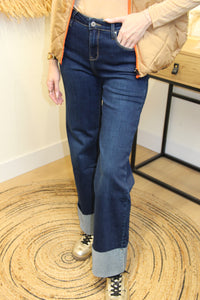 Jean Revers Bold – Taille Haute à Revers