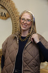 Doudoune Savannah Taupe – Zippée & Intérieur Léopard