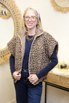 Doudoune Savannah Taupe – Zippée & Intérieur Léopard