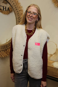 Gilet Teddy Lou – Écru Douillet