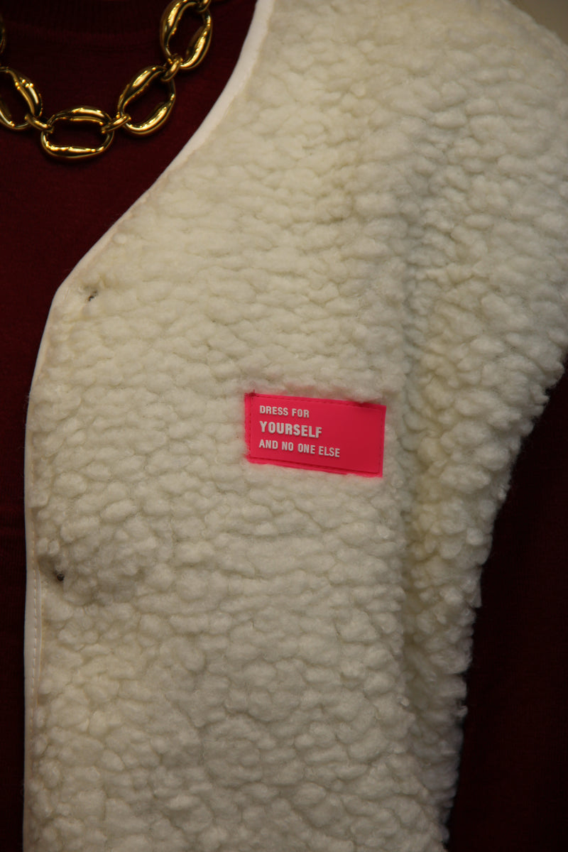 Gilet Teddy Lou – Écru Douillet