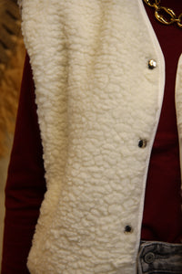 Gilet Teddy Lou – Écru Douillet