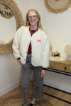 Veste Teddy Lou – Écru Oversize