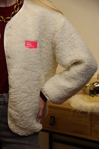 Veste Teddy Lou – Écru Oversize