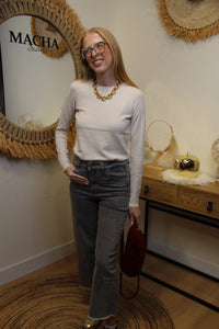 Pull Clara – Beige Crème