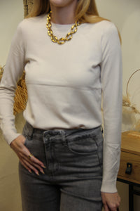Pull Clara – Beige Crème