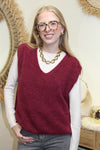 Pull Sans Manches Maëva – Bordeaux Douillet