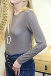 Top Cachemire Céline – Taupe Élégant
