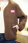 Veste Naya – Effet Mouton Marron