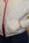 Doudoune Nova Cream – Zip Rose Fuchsia