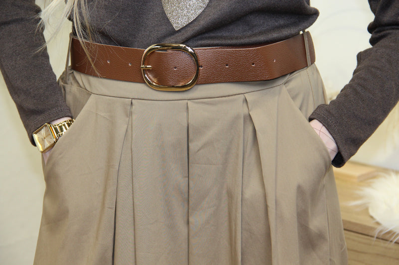 Jupe Élisa – Sable Midi