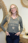Sweat Copines Forever – Kaki Pailleté