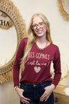 Sweat Copines Forever – Bordeaux Pailleté