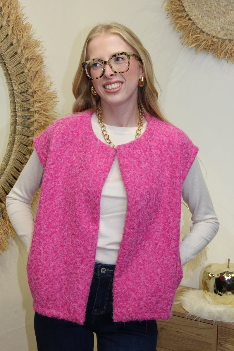 Gilet Naya – Rose Fuchsia