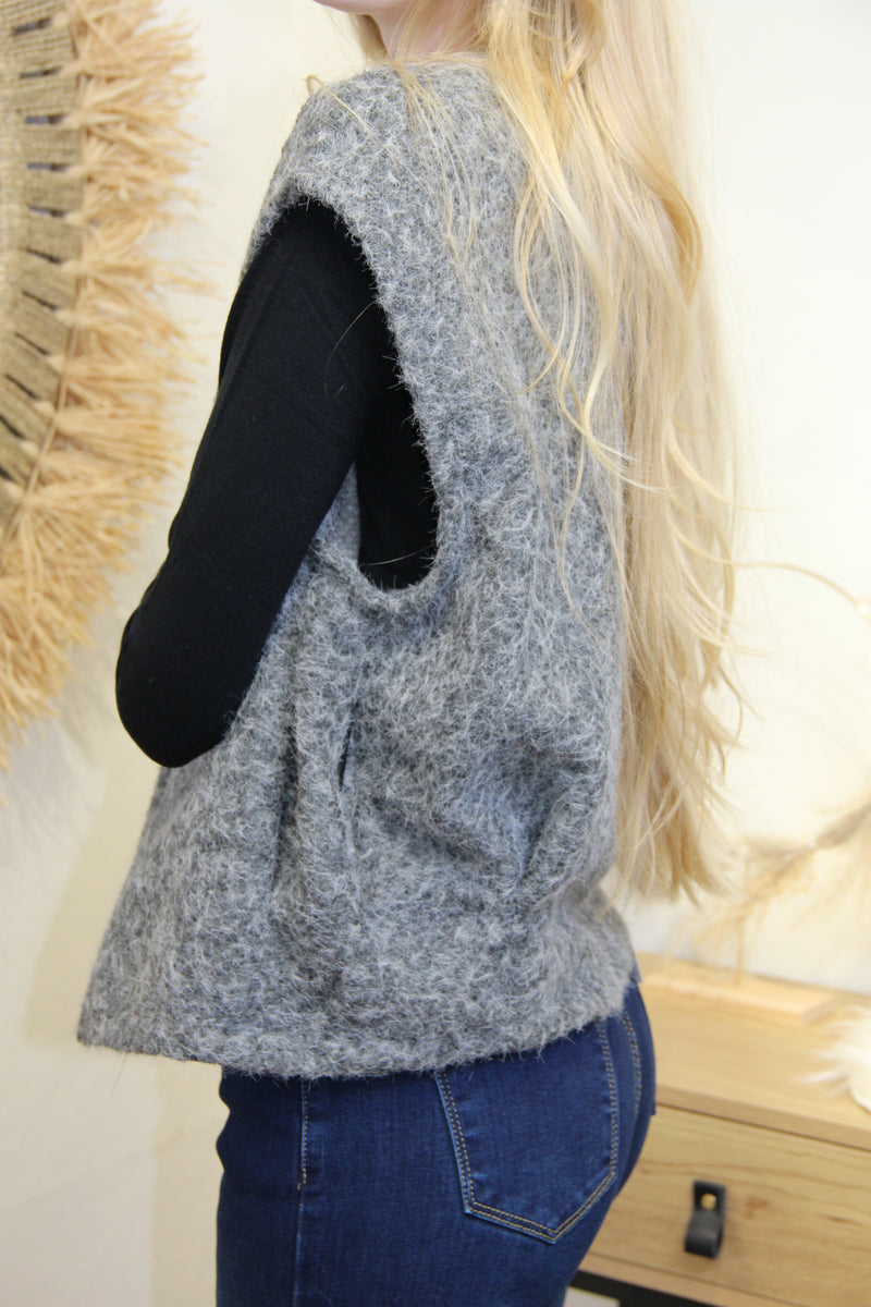 Gilet Naya – Gris Brume