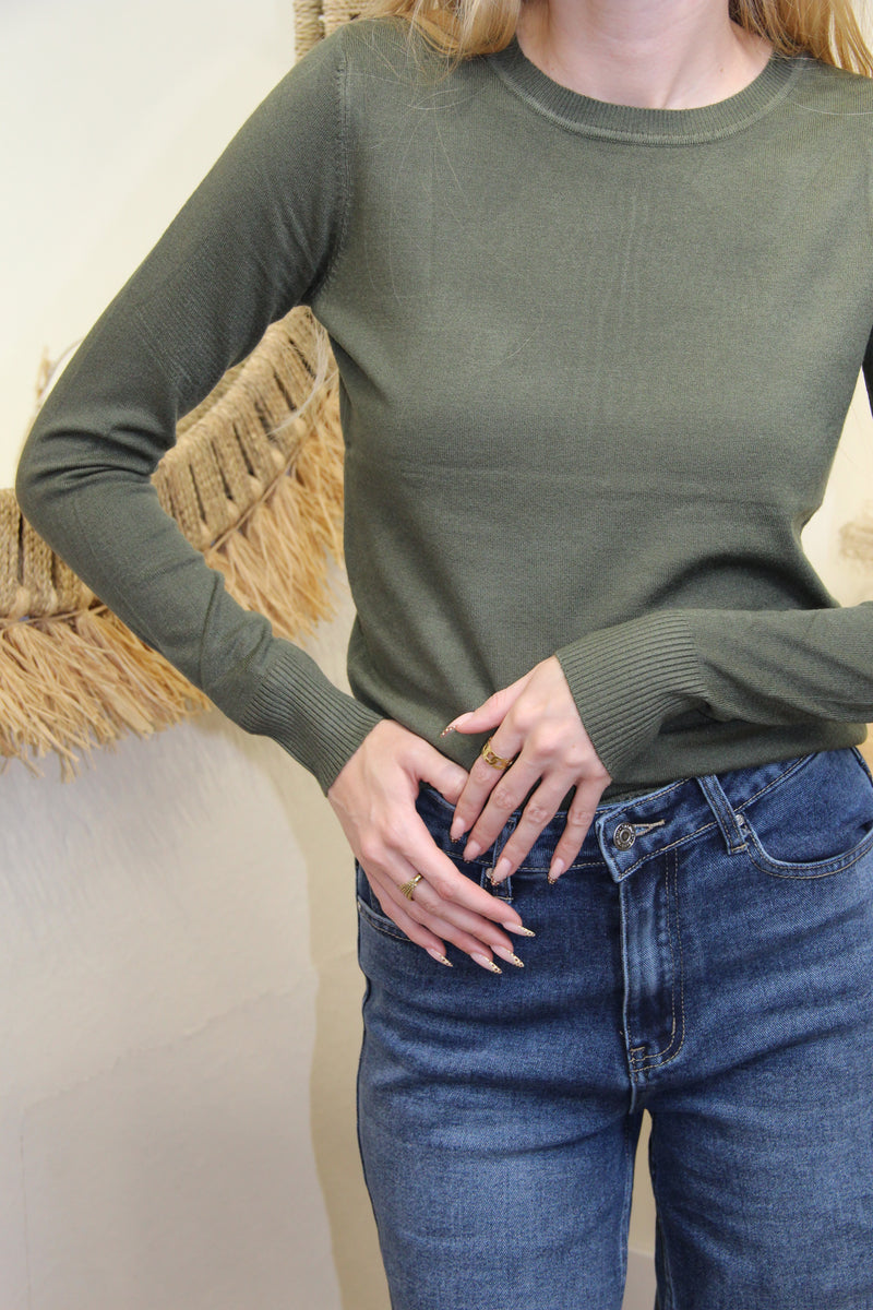 Pull Célia –  Kaki