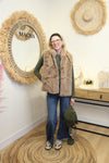 Gilet Mika – Sans Manches en Fausse Fourrure Beige