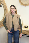 Gilet Sacha – Sans Manches Sherpa Beige