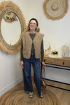 Gilet Sacha – Sans Manches Sherpa Beige