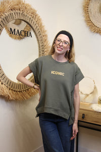 Sweat Débardeur Iconic Softy – Kaki