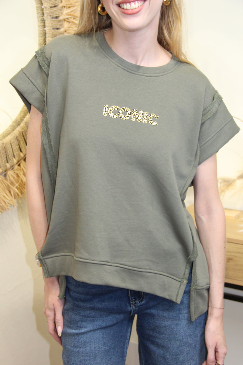 Sweat Débardeur Iconic Softy – Kaki