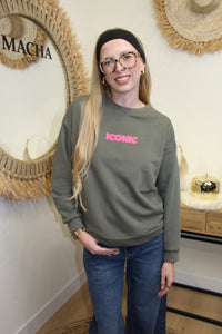 Sweat Iconic Softy - Kaki