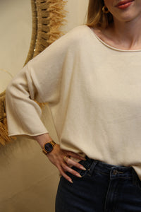 Pull Noélie – Oversize Écru