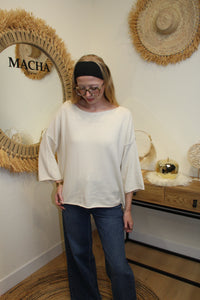 Pull Noélie – Oversize Écru