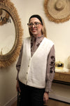 Gilet Éloïse – Boutonné Écru