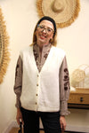 Gilet Éloïse – Boutonné Écru
