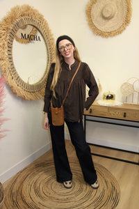 Pochette “Milo” – Camel Vintage