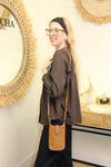 Pochette “Milo” – Camel Vintage