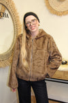 Veste Calista – Fausse Fourrure Noisette