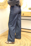Jean "Diane" – Coupe Évasée Bleu Denim