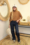 Pull "Ava" – Maille Oversize Camel