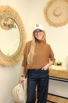 Pull "Ava" – Maille Oversize Camel