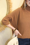Pull "Ava" – Maille Oversize Camel
