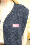 Gilet Teddy – Mouton Bleu Marine