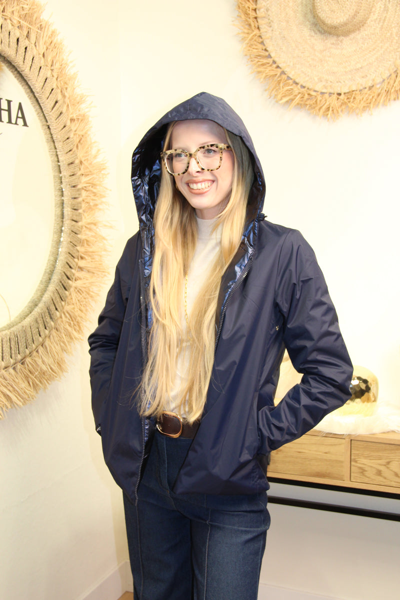 Veste Alya Réversible – Mat et Métallique