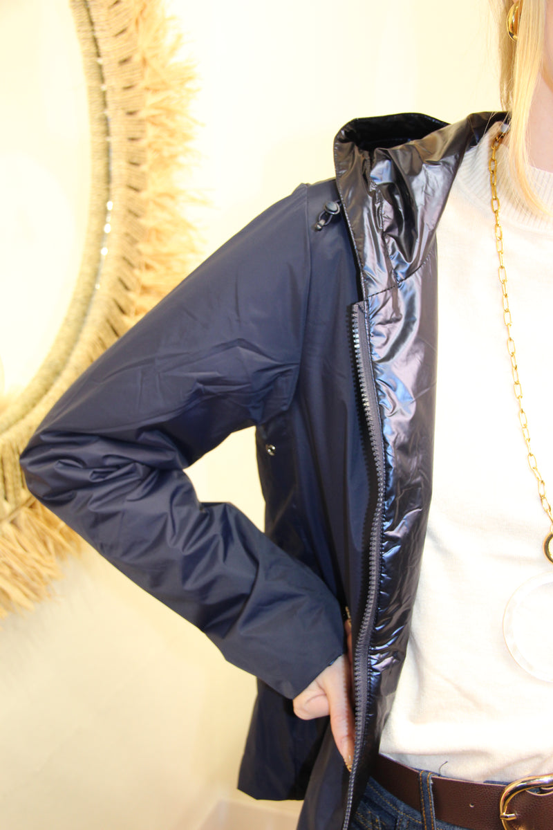 Veste Alya Réversible – Mat et Métallique