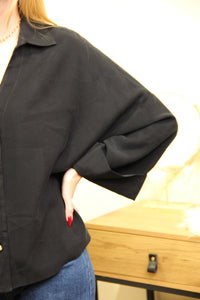 Chemise Lou – Noire Oversize
