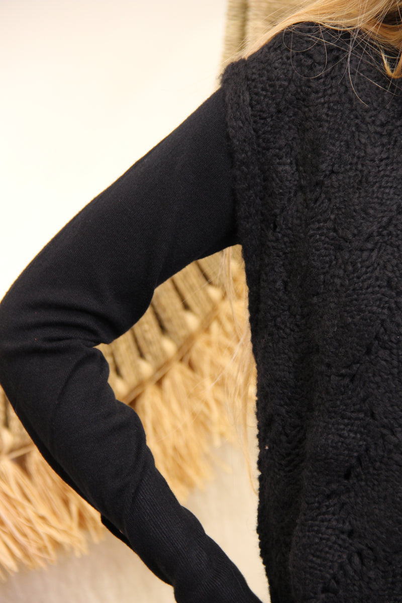 Alba – Gilet Sans Manches Noir