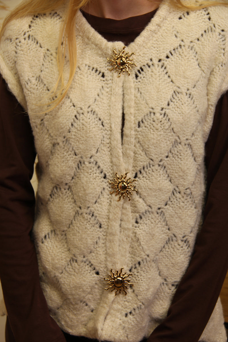 Alba – Gilet Sans Manches Tricoté