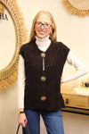 Alba – Gilet Sans Manches Chocolat