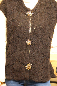 Alba – Gilet Sans Manches Chocolat