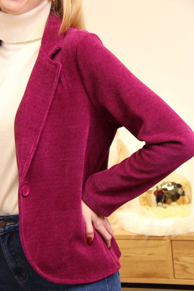 Veste Velveta - Framboise