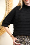 Malia – Pull Maille Loose Noir