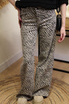 Zebra – Pantalon Évasé Imprimé Zébré